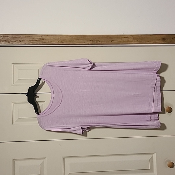 Poly cotton blend pullover top and sheer summer shaw XL pale mauve - Picture 3 of 5